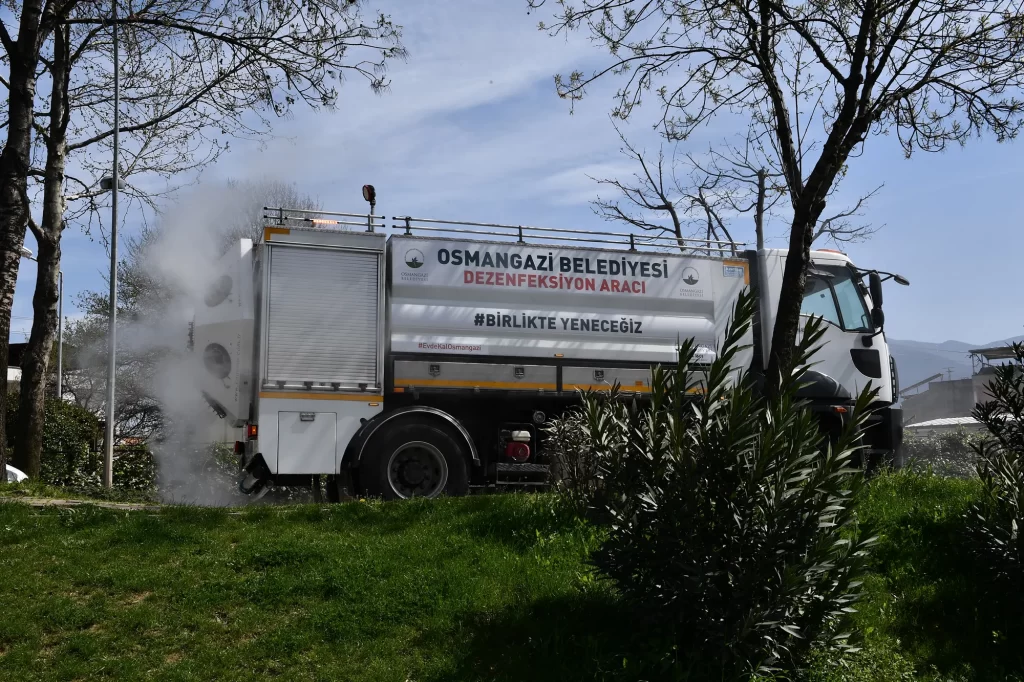 Bursa Osmangazi Belediyesi Koronavirüse karşı araç filosunu zenginleştiriyor