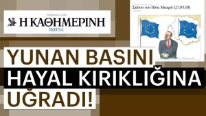 Türkiye-AB Zirvesi'nin ardından Yunan yayın organı Kathimerini, AB'nin Türkiye'ye herhangi