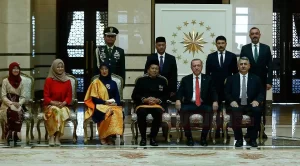 Türkiye Cumhurbaşkanı Recep Tayyip Erdoğan, Endonezya'nın Ankara Büyükelçisi Lalu Muhammed