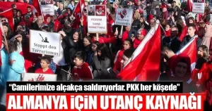 Wuppertal'de "Camine sahip çık" sloganıyla bir araya gelen yaklaşık bin