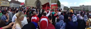 İsrail'in Gazze'ye yönelik saldırıları, Almanyanın Hamm şehrinde HAMM-UETD Gençlik kolu