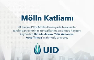 Uluslararası Demokratlar Birliği (UID) Genel Başkanı Köksal Kuş, Mölln katliamının