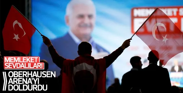 Başbakan Yıldırım Almanya'da gurbetçilerle buluştu