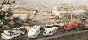 Şırnak'ın Cizre ilçesinde polis kontrol noktasına PKK'lı teröristlerce bomba yüklü