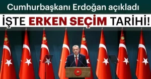 T.C. Cumhurbaşkanı Erdoğan, merakla beklenen erken seçim tarihi ile ilgili