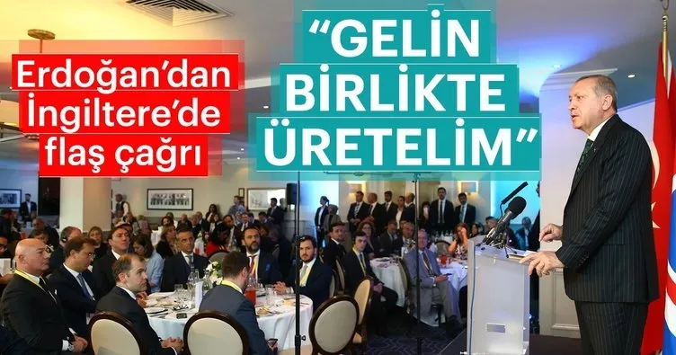 Cumhurbaşkanı Erdoğan'dan İngiltere'de flaş çağrı!