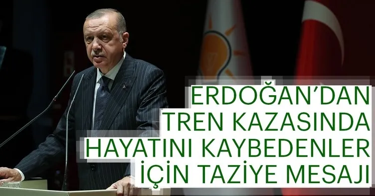 Cumhurbaşkanı Erdoğan'dan taziye mesajı