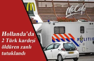 Hollanda'nın Zwolle kentindeki bir restoranda yemek yiyen 2 Türk kardeşi