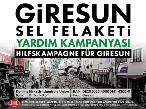 Diyanet İşleri Türk İslam Birliği (DİTİB), Giresun’da meydana gelen sel