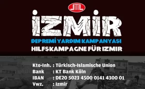 Diyanet İşleri Türk İslam Birliği (DİTİB), İzmir’de meydana gelen 6.6