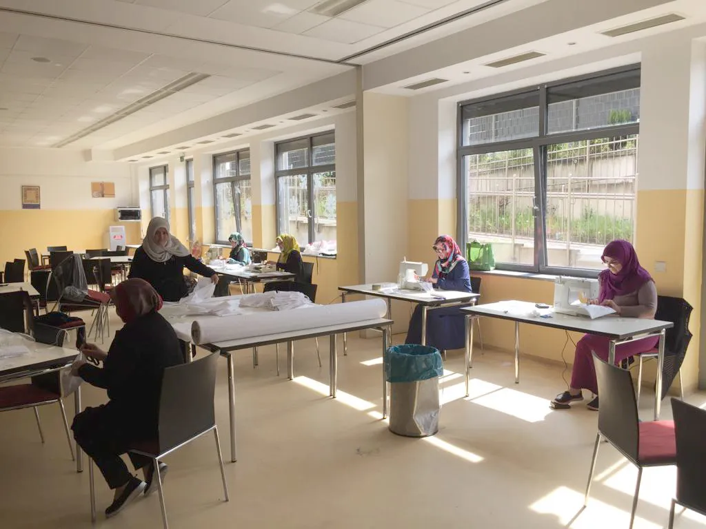 Camide maske üretim atölyesi kuruldu