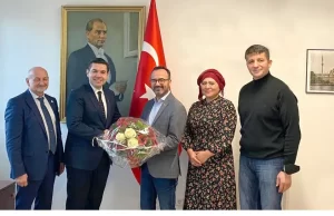 Türkiye’nin yeni Essen Başkonsolosluğu görevine atanan Tolga Şimşir’e, Dortmund Türk