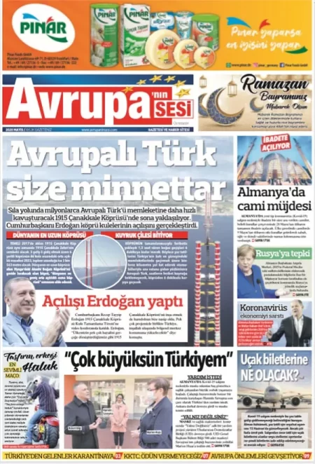 Avrupanın Sesi Gazetesi / 2020 Mayıs