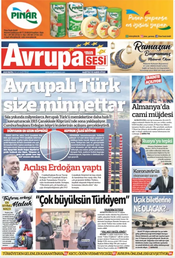 Avrupanın Sesi Gazetesi / 2020 Mayıs