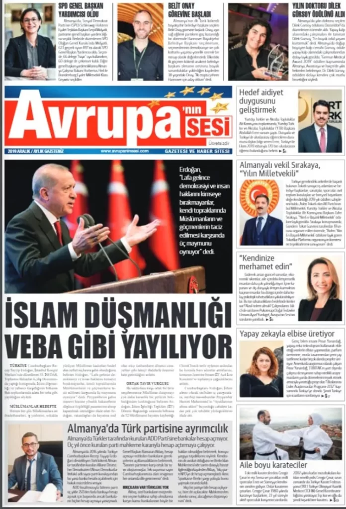 Avrupanın Sesi Gazetesi / 2019 Aralık