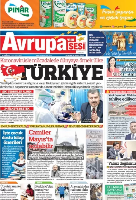 Avrupanın Sesi Gazetesi / 2020 Nisan