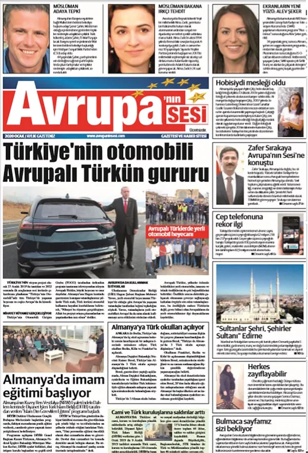 Avrupanın Sesi Gazetesi / 2020 Ocak