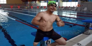 Kırşehir'de doğuştan engelli olan ve protez bacakla spor yapan 17