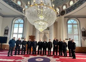 Kuzey Ren Vestfalya eyaleti Gladbeck şehrinde bir grup itfaiye ekibi