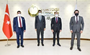 Bir dizi temaslarda bulunmak üzere Ankara’da bulunan Uluslararası Demokratlar Birliği