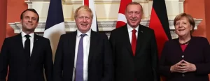 Türkiye Cumhurbaşkanı Recep Tayyip Erdoğan, Fransa Cumhurbaşkanı Emmanuel Macron, Almanya