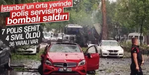 İstanbul Vezneciler'de, Çevik Kuvvet ekiplerinin geçişi sırasında bombalı araçla saldırı