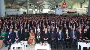 Cumhurbaşkanı Erdoğan, İstanbul Havalimanı açılış töreninde yaptığı konuşmada, “Coğrafi olarak