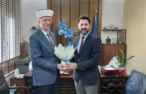 İskeçe Müftüsü Mustafa Trampa ve ekibi, yerel yönetim birimlerine gerçekleştirdiği