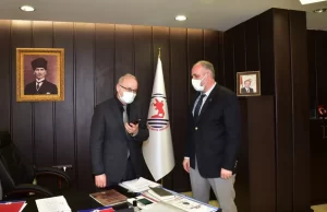 Karadeniz Rumeli Dernekleri Federasyonu (KARDEF) Başkanı Salih Meriç ve Yönetim