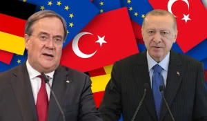 Cumhurbaşkanı Erdoğan, Almanya Kuzey Ren-Vestfalya Eyaleti Başbakanı Armin Laschet ile