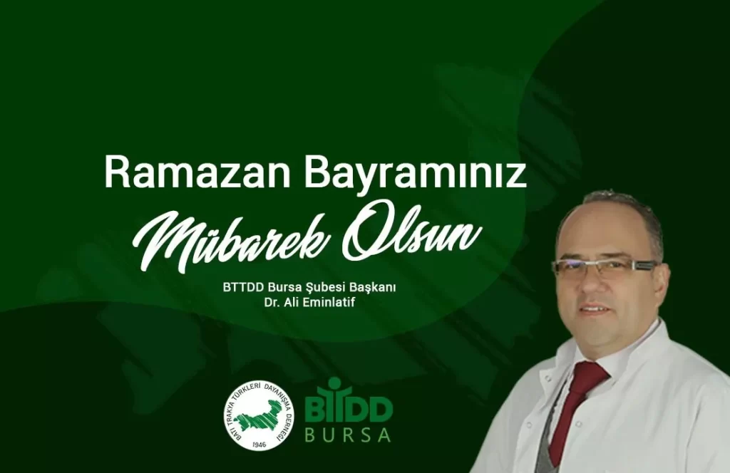 BTTDDBŞ Başkanın Bayram Mesajı