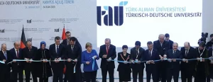 Türk-Alman Üniversitesi Yeni Binalarının Açılış Töreni'nde konuşan YÖK Başkanı Saraç,