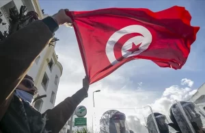 Tunus'taki Özgür Anayasa Partisi Başkanı Abir Musi ve destekçilerinin, Dünya