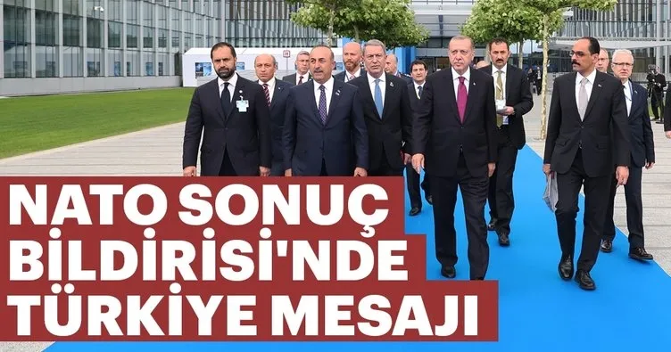 NATO Sonuç Bildirisi'nde Türkiye mesajı