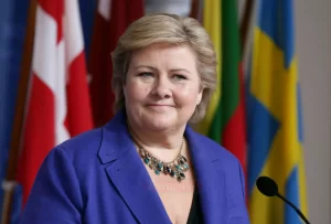 KOPENHAG   Norveç Başbakanı Erna Solberg, Norveçli kadınların ortama 1.6