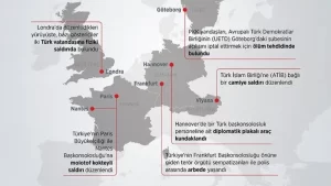 İfade vermeye gitmeyen HDP'lilere yönelik operasyonu bahane ederek Avrupa'da gösteri