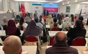 Münster bölgesinde üniversite öğrencileri ile bir araya gelen Diyanet İşleri