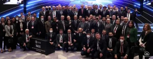 Türkiye Cumhurbaşkanı Recep Tayyip Erdoğan, Raffles Otel'de 2021 yılı dış ticaret rakamlarını