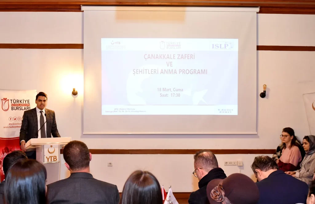 Uluslararası öğrencilerden "18 Mart Çanakkale zaferi ve şehitleri anma günü"programı