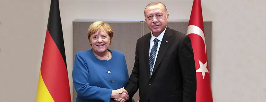 Başkan Erdoğan ile Başbakan Merkel ile Libya ve Suriye'yi görüştü