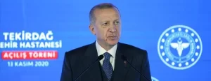 Cumhurbaşkanı Recep Tayyip Erdoğan, İsmail Fehmi Cumalıoğlu Tekirdağ Şehir Hastanesi'nin
