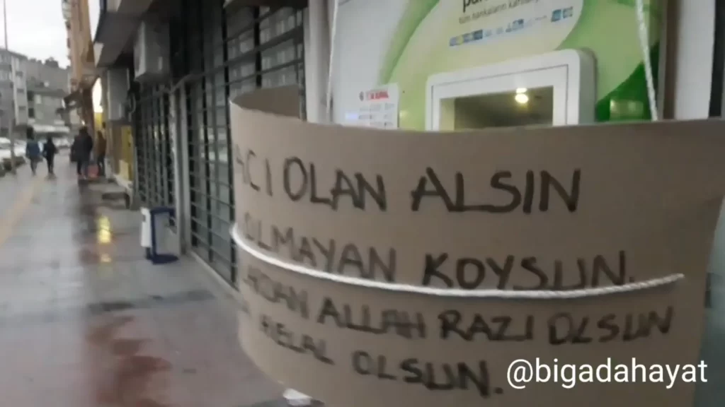 Bu sepetten ihtiyacı olan alıyor