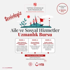 YTB tarafından yurt dışında yaşayan vatandaşların başarılı çalışmalarını desteklemek ve