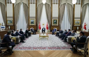 Cumhurbaşkanı Recep Tayyip Erdoğan, TBMM Başkanı Mustafa Şentop, MHP Genel