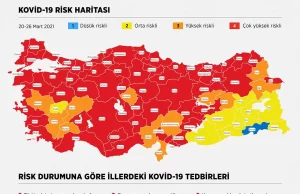 Genelgeye göre, yeni tip virüs bakımından çok yüksek riskli illerde