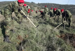 Kılkış (Kilkis) Nea Santa kasabasında konuşlanan 71. Hava İndirme Tugayı’na