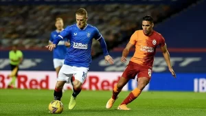 Galatasaray, UEFA Avrupa Ligi play-off turunda İskoçya temsilcisi Rangers'a 2-1
