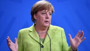 Almanya Başbakanı Angela Merkel, başkent Berlin'deki Federal Basın Evi'nde düzenlediği