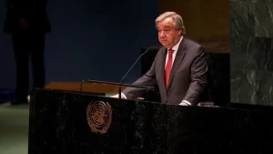Birleşmiş Milletler (BM) Genel Sekreteri Antonio Guterres, Dünya Sağlık Örgütünün