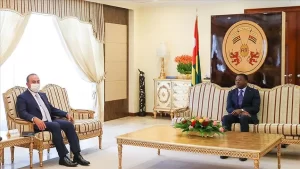 Dışişleri Bakanı Mevlüt Çavuşoğlu, resmi ziyaret kapsamında bulunduğu Togo'da, Devlet